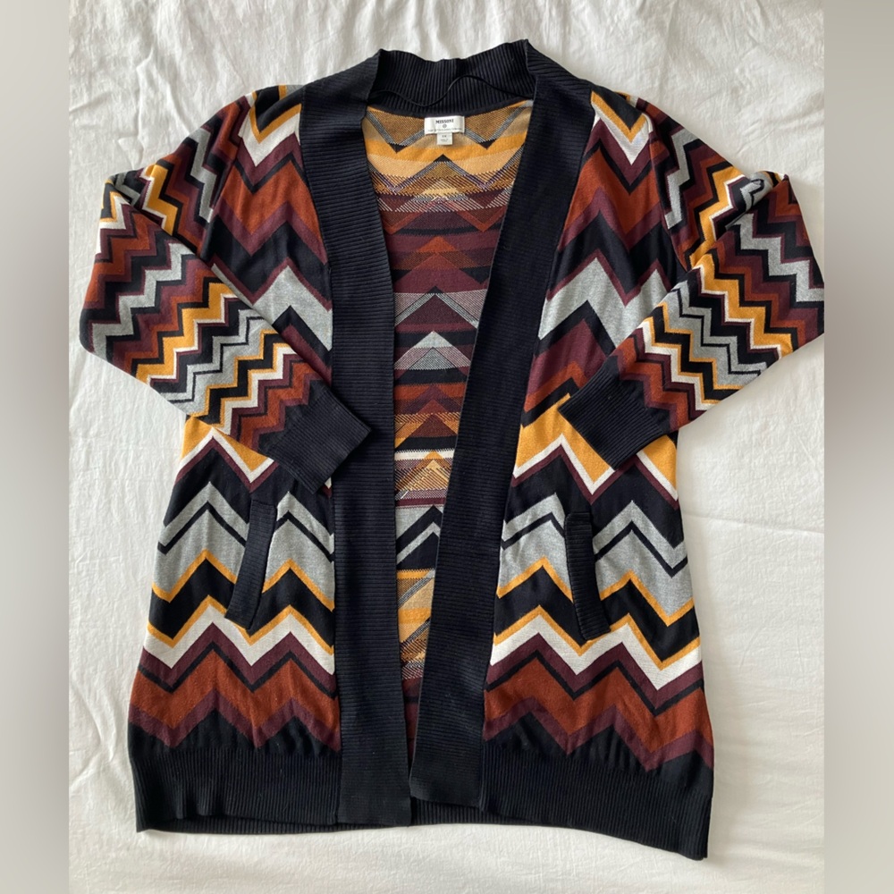 Missoni x Target 20th Anniversary Collection - Open-Front Chevron Cardigan (1X)